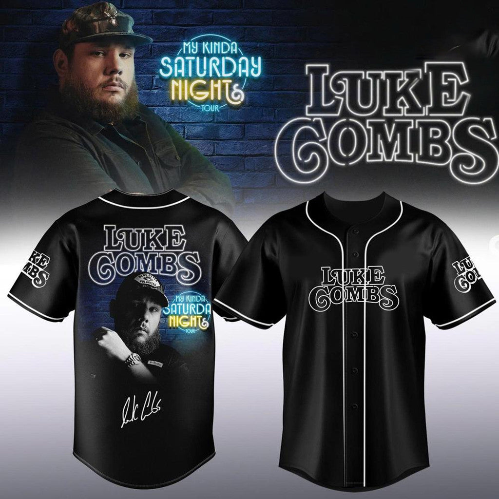Luke Combs My Kinda Saturday Night Tour 2026 Baseball Jersey Luke Combs Concert Merch Fan Gifts - Merchluma