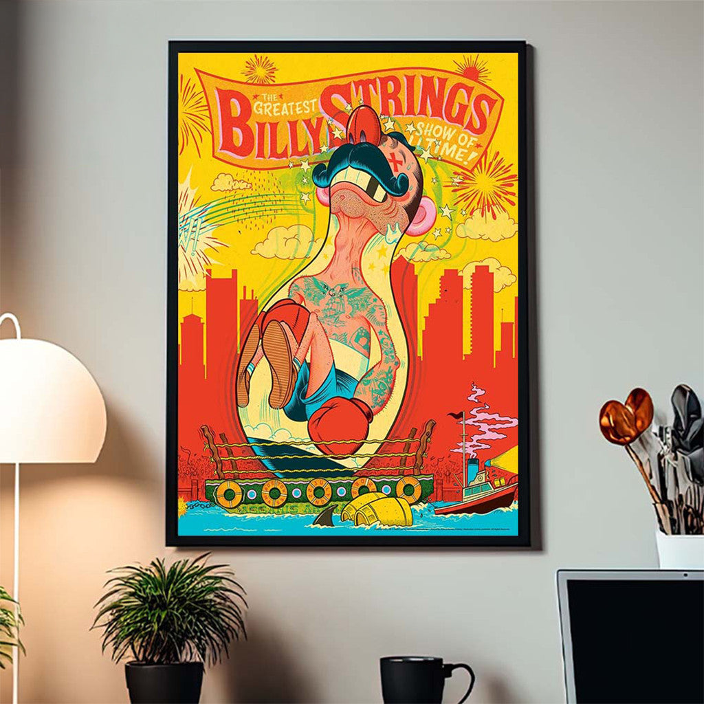 Billy Strings Merch The Greatest Show Of All Time Poster Music Lovers Wall Art Decor - Merchluma
