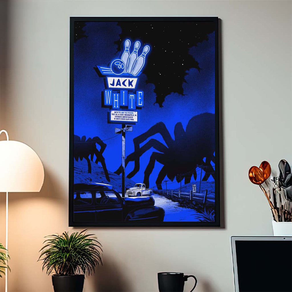 Jack White Indianapolis IN 2026 Event Poster Jack White Merch Music Lover Wall Art For Bedroom - Merchluma