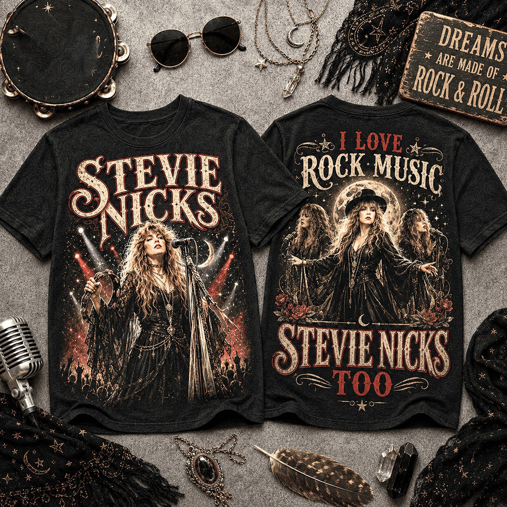 Stevie Nicks Gypsy Soul Rock Music Shirt I Love Rock Music Stevie Nicks Merch Fans Gifts - Merchluma