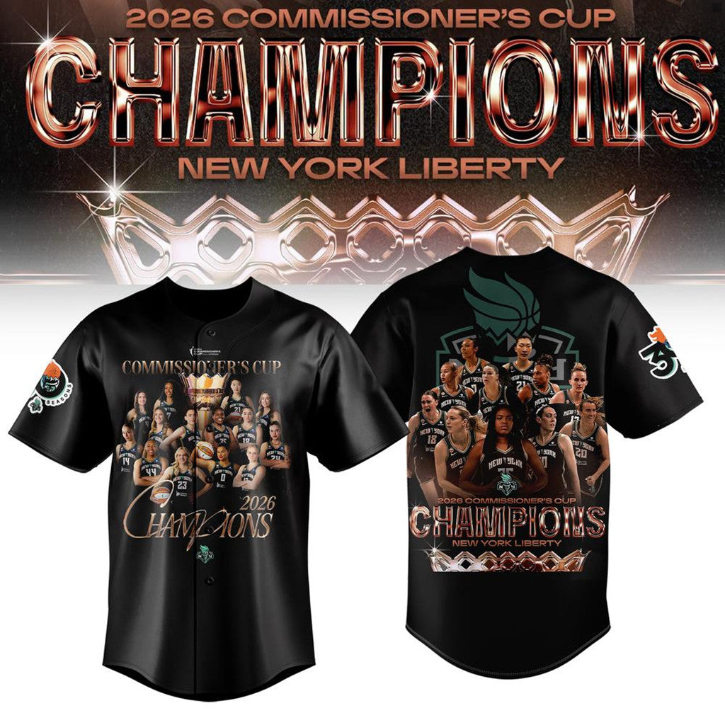 New York Liberty 2026 WNBA Champions Jersey New York Liberty Merch Black Basketball Fan Gifts - Merchluma