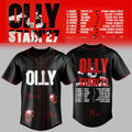 The Olly Stadi 27 Tour Baseball Jersey Black Olly Merch Gift Ideas For Music Lovers - Merchluma
