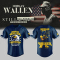 Morgan Wallen x Michigan Wolverines Still The Problem Tour 2026 Jersey Morgan Wallen Merch Navy - Merchluma