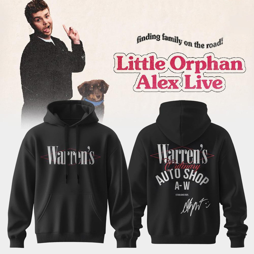 Alex Warren Finding Family On The Road Tour 2026 Hoodie Black Alex Warren Merch Gift For Fans - Merchluma