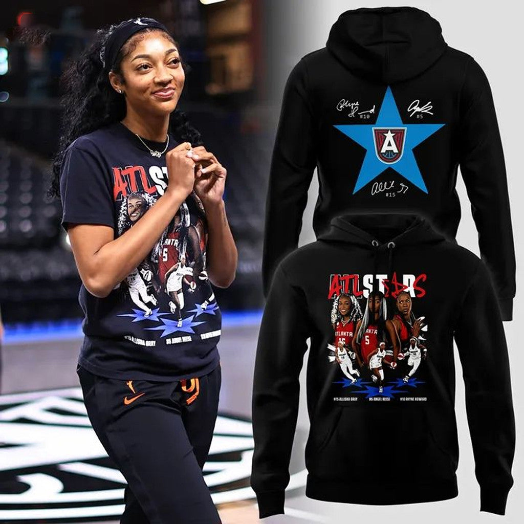 Atlanta Dream All-Stars Allisha Gray Angel Reese And Rhyne Howard Hoodie Atlanta Dream Merch - Merchluma