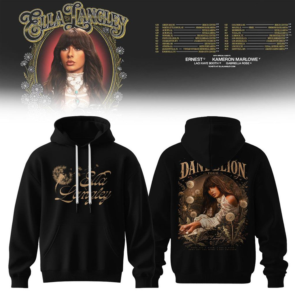 Ella Langley Merch The Dandelion Tour 2026 Hoodie Country Music Merch Gift For Fans - Merchluma