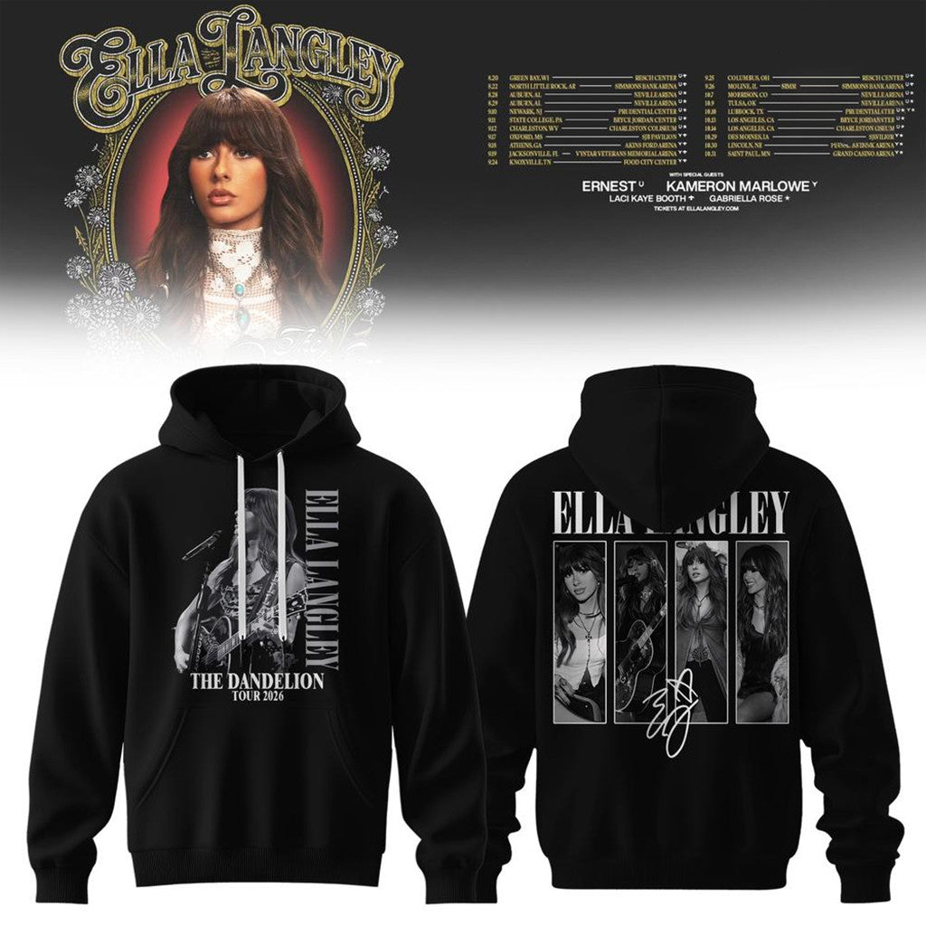 Ella Langley The Dandelion Tour 2026 Hoodie Country Music Fan Apparel Ella Langley Tour Merch - Merchluma