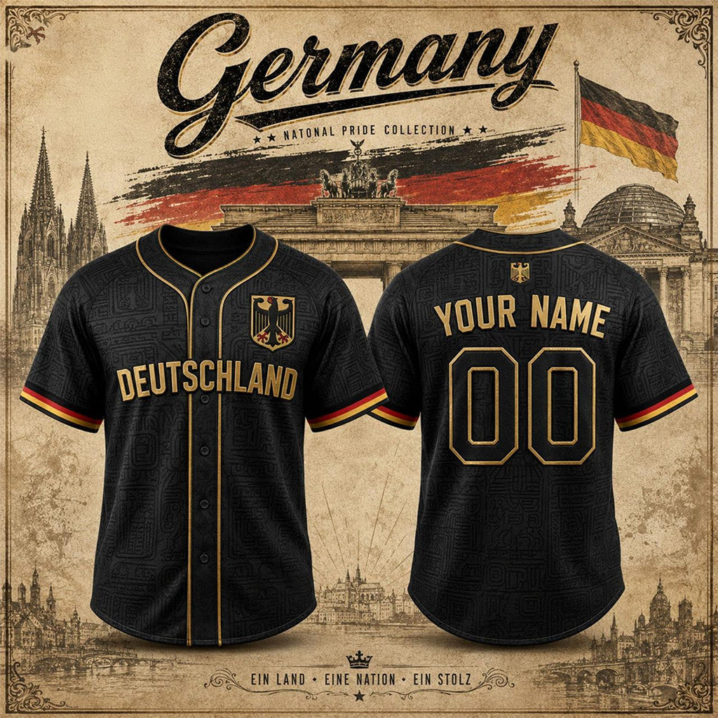 Personalized German Heritage Baseball Jersey 2026 German National Pride Merch Gifts For Dad - Merchluma
