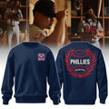 Philadelphia Phillies 2026 Field Of Dreams Stadium Sweatshirt Philadelphia Phillies Merch Navy - Merchluma