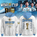 Argentina World Cup Champions 2026 Roster Zip Hoodie FIFA WC Champions Messi Merch Fan Gifts - Merchluma