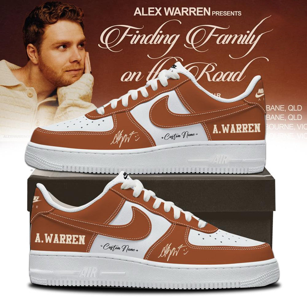 Personalized Alex Warren Finding Family On The Road Tour 2026 Shoes Sneaker Alex Warren Merch - Merchluma