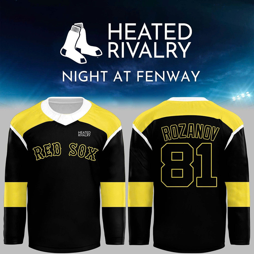 Boston Red Sox X Heated Rivalry Ilya Rozanov 81 Hockey Jersey 2026 Heated Rivalry Merch Gifts - Merchluma