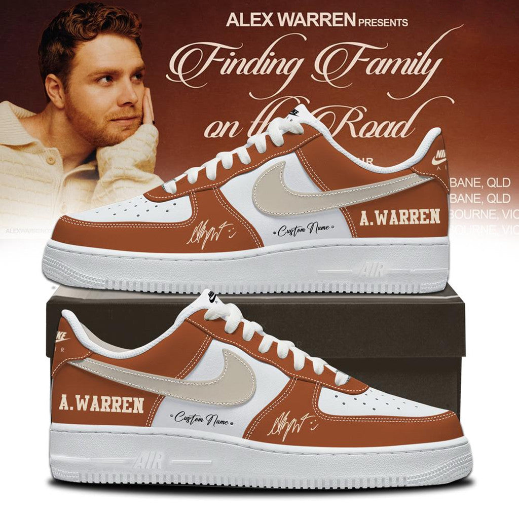 Personalized Alex Warren Merch Finding Family On The Road Tour 2026 Shoes Sneakers Brother Gift - Merchluma