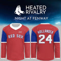 Boston Red Sox X Heated Rivalry Shane Hollander 24 Hockey Jersey Heated Rivalry Merch 2026 - Merchluma