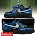 Personalized Dallas Cowboys Bold Black And Navy Shoes Sneakers 2026 Dallas Cowboys Merch Gifts - Merchluma