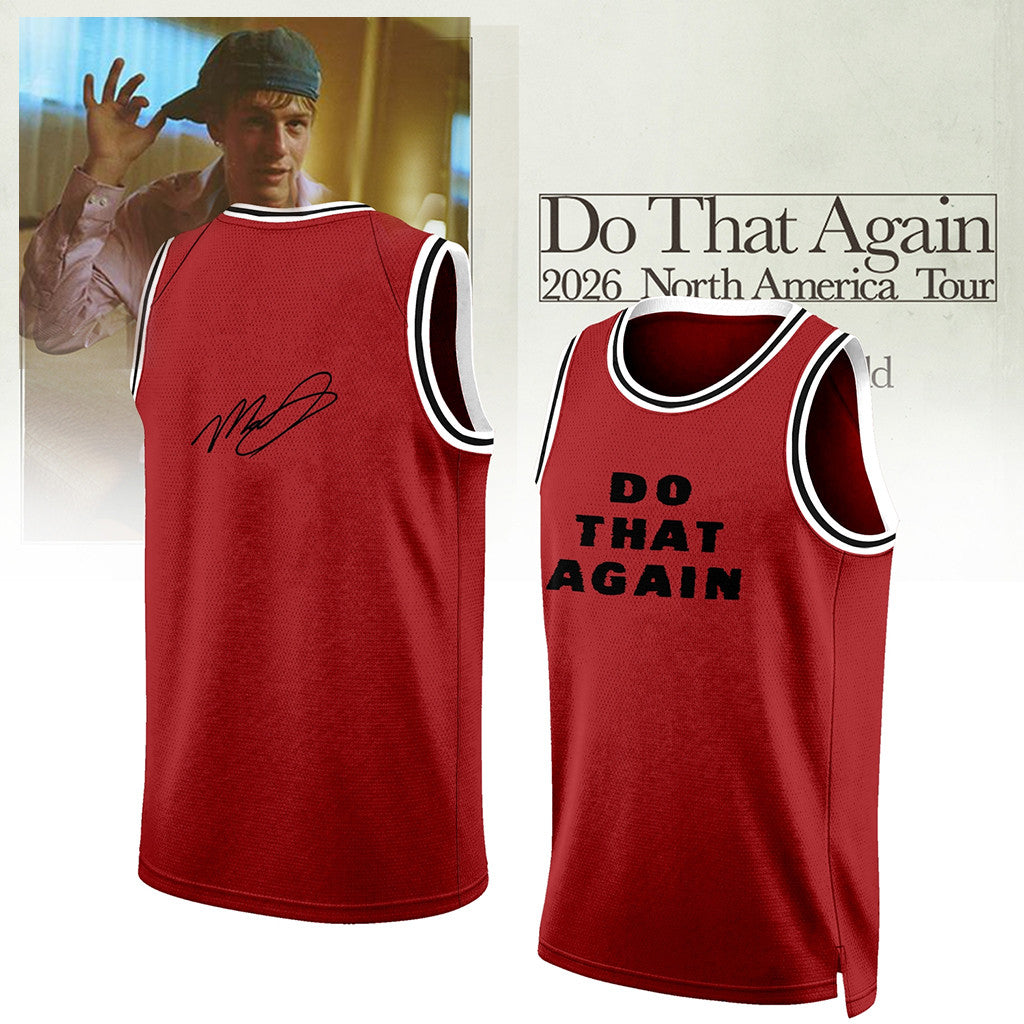 Malcolm Todd Merch Do That Again Tour Signed Jersey Red Gifts For Music Fans - Merchluma