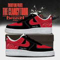 Personalized Twenty One Pilots Merch The Clancy Tour Breach Sneakers Black Red Gifts For Fans - Merchluma