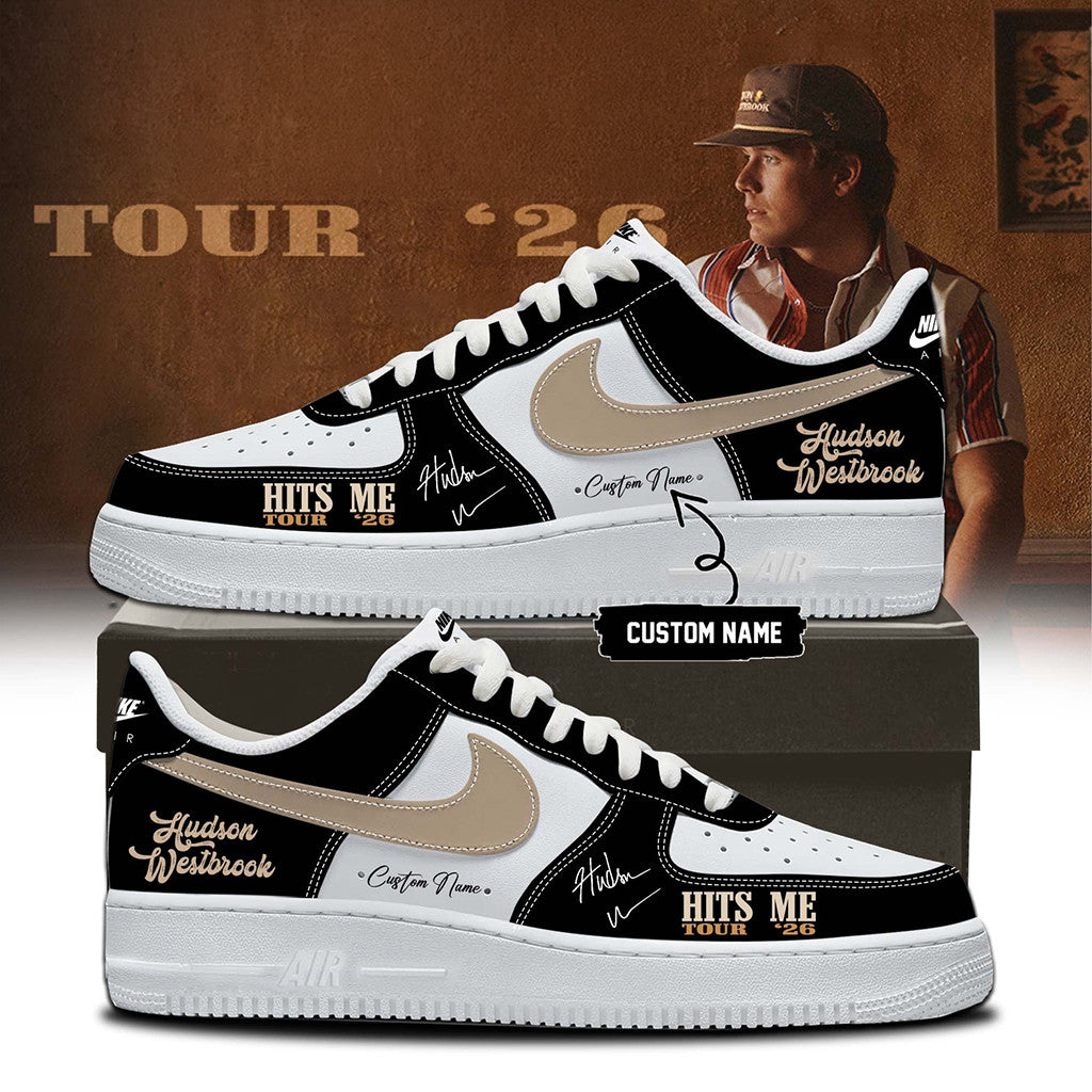 Personalized Hudson Westbrook Hits Me Tour 26 Shoes Sneakers Hudson Westbrook Merch Fan Gifts - Merchluma