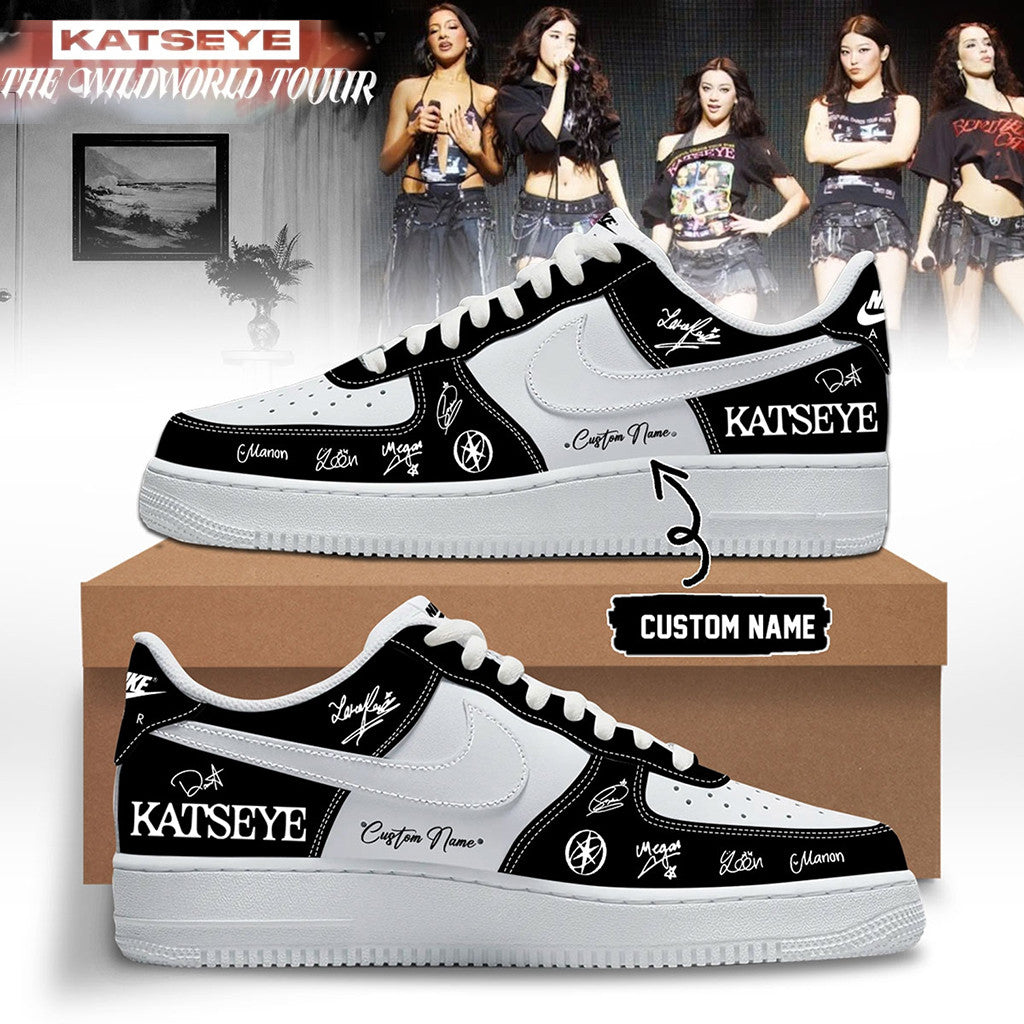 Personalized Katseye Merch The Wildworld Tour 2026 Signature Sneakers Gift Ideas For Fans - Merchluma
