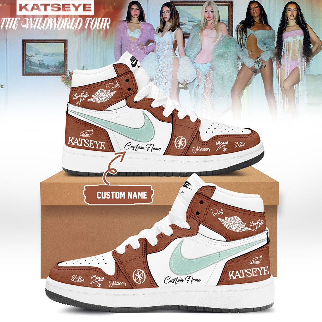 Customized Katseye Merch The Wildworld Tour 2026 Signature Shoes Sneakers Gift For BFF - Merchluma