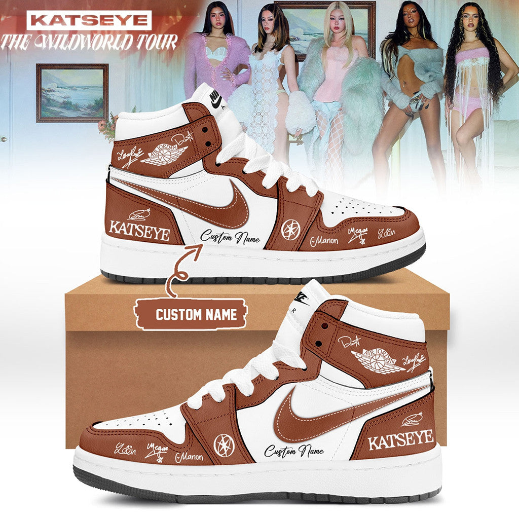 Personalized Katseye Merch The Wildworld Tour 2026 Signature Sneakers Katseye Concert Merch - Merchluma