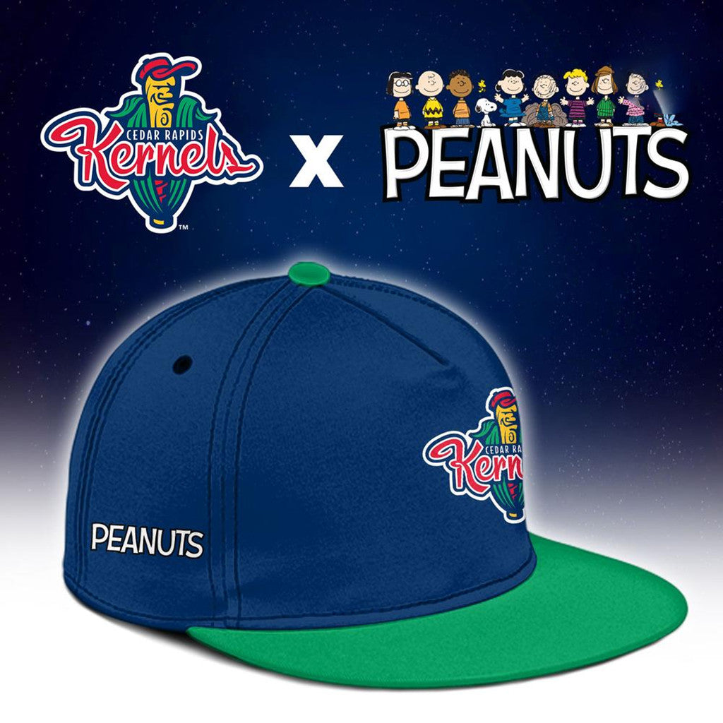 Cedar Rapids Kernels Peanuts Night Snoopy Snapback Hat 2026 Kernels Merch Best Gift For Friends - Merchluma