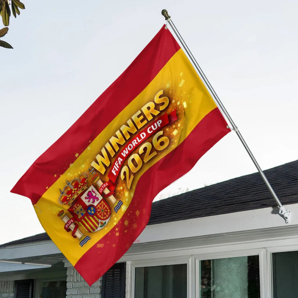 Spain FIFA World Cup 2026 Winners Flag Spain National Team Merch Unique Gift - Merchluma