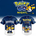 Lehigh Valley Ironpigs Pokemon Go Night Baseball Jersey Ironpigs Merch Gifts For Son - Merchluma