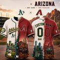 Custom Athletics X Arizona Diamondbacks Baseball Jersey Present Ideas For Men - Merchluma