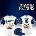 Custom Gwinnett Stripers X Peanuts Night Snoopy Baseball Jersey Gwinnett Stripers Merch - Merchluma