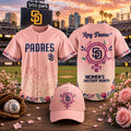 Custom San Diego Padres Merch History Month 2026 Baseball Jersey Floral Breast Cancer Awareness - Merchluma