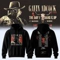 Gavin Adcock The Day I Hang It Up Tour 2026 Autographed Hoodie Gavin Adcock Merch Black - Merchluma