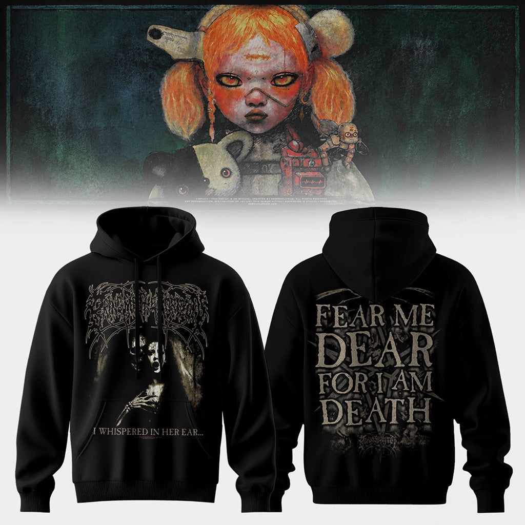 Bring Me The Horizon Hoodie Fear Me Dear For I Am Death Merch Gifts - Merchluma
