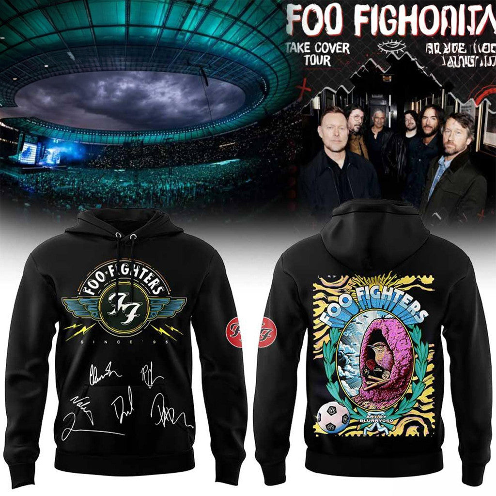 Foo Fighters Take Cover Tour 2026 2027 Hoodie Foo Fighters Merch Gifts For Rock Fans - Merchluma