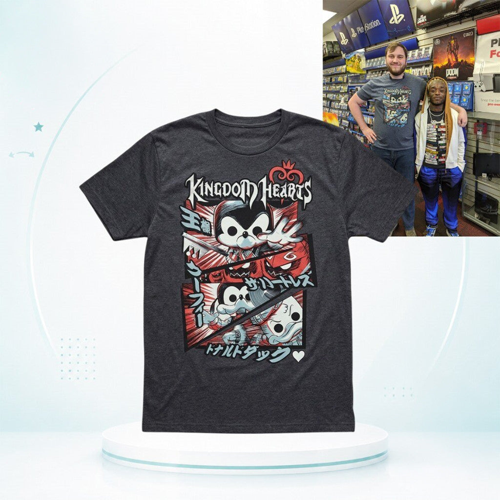 Kingdom Hearts Comic Pop T-Shirt 2026 Kingdom Hearts Merch Gift Ideas For Husband - Merchluma