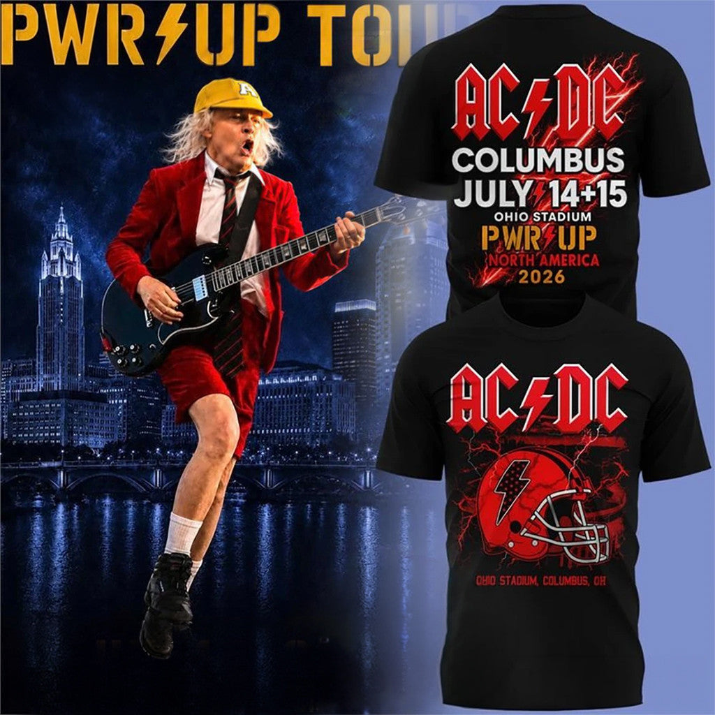 AC'DC Power Up Tour 2026 Merch North America Ohio Stadium T-Shirt Unique Gifts For Fans - Merchluma