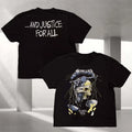 Metallica Women's And Justice For All Poster Art T-Shirt Metallica Merch Present Ideas - Merchluma