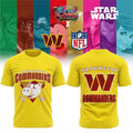 Washington Commanders X Diney Characters Merchandise Washington Commanders T-Shirt Fan Gift - Merchluma