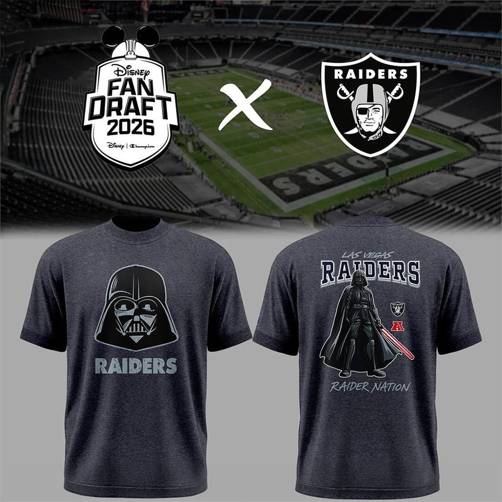 Las Vegas Raiders X Star Wars Night 2026 Merch Darth Vader T-Shirt Gifts For Fans - Merchluma