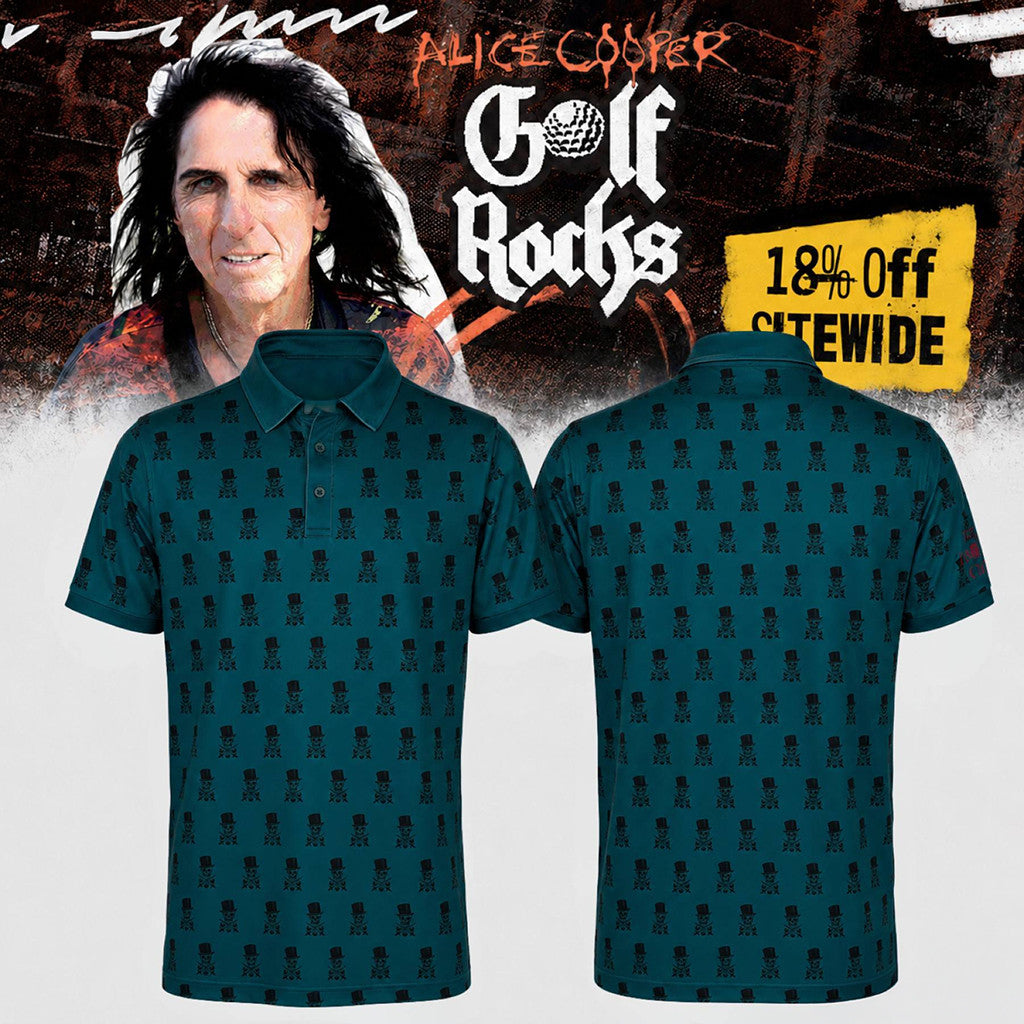 Alice Cooper Schools Out Club Golf Polo Shirt Alice Cooper Merchandise Gifts For Fans - Merchluma