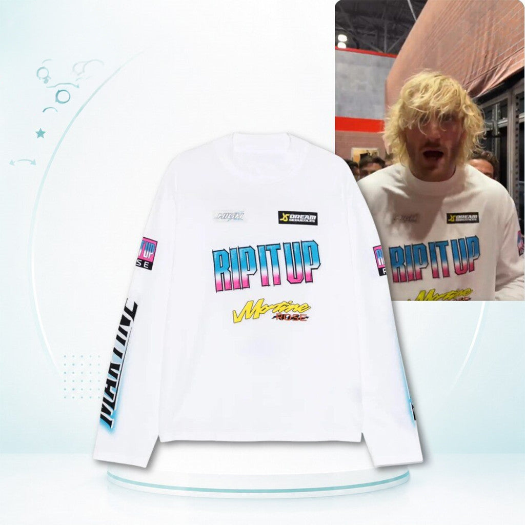 Logan Paul Rip It Up Martine Rose Long Sleeve Shirt Logan Paul Merch Gifts For Fans - Merchluma