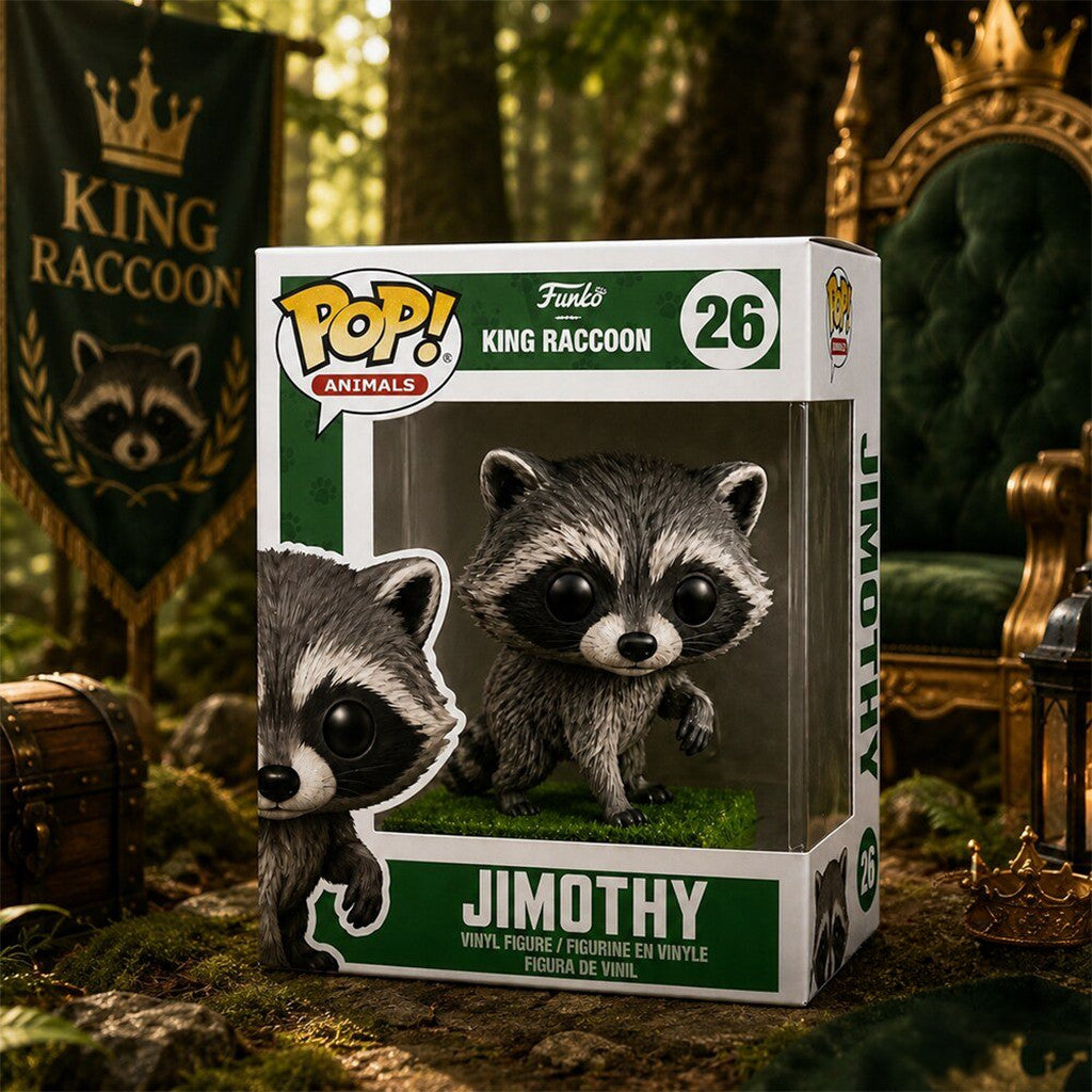 2026 Short King Jimothy Merch Raccoon Funko Pop Unique Gifts For Fans - Merchluma