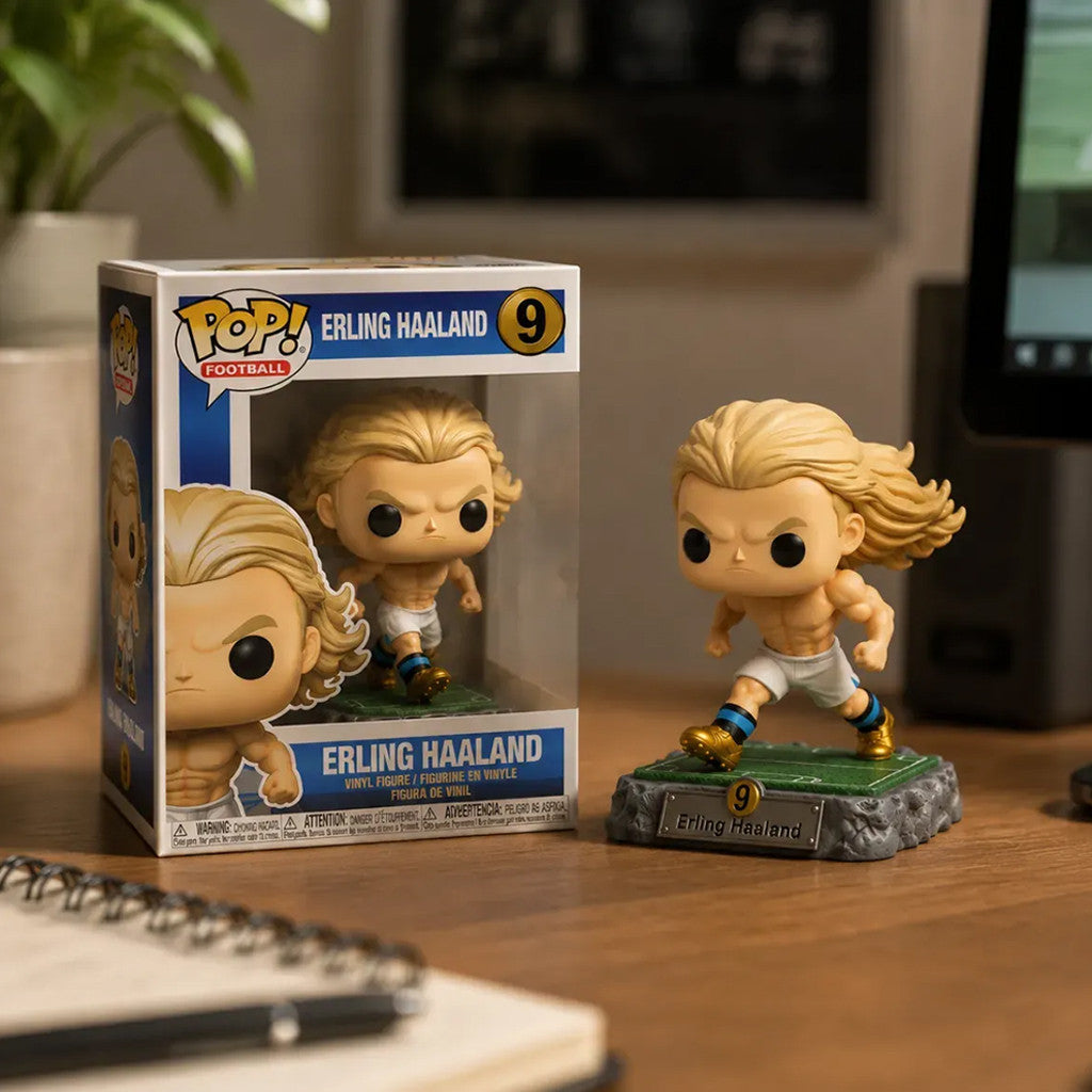 Erling Haaland 9 No Shirt Shirtless Celebration World Cup 2026 Funko Pop Funny Erling Haaland Merch - Merchluma