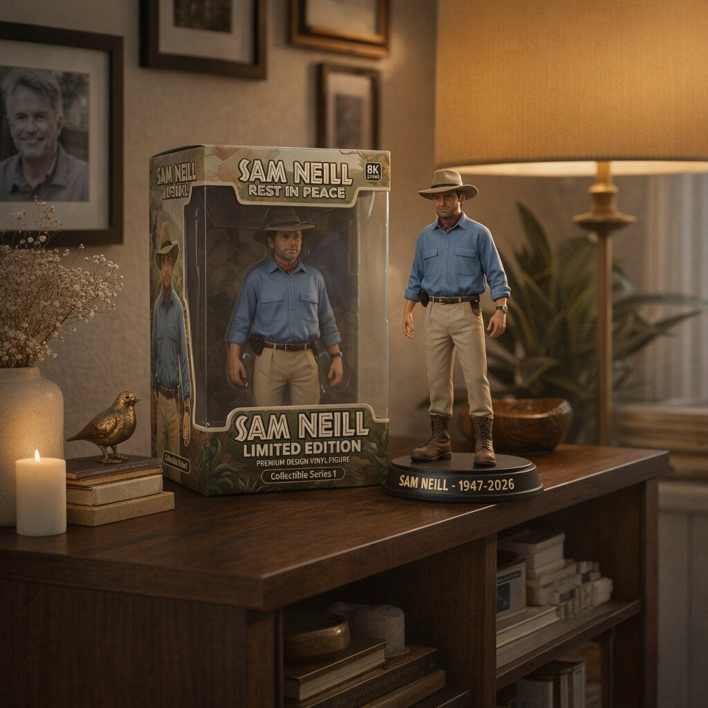 Sam Neill Tribute Funko Pop Rest In Peace Sam Neill Merch Movie Fan Gifts - Merchluma
