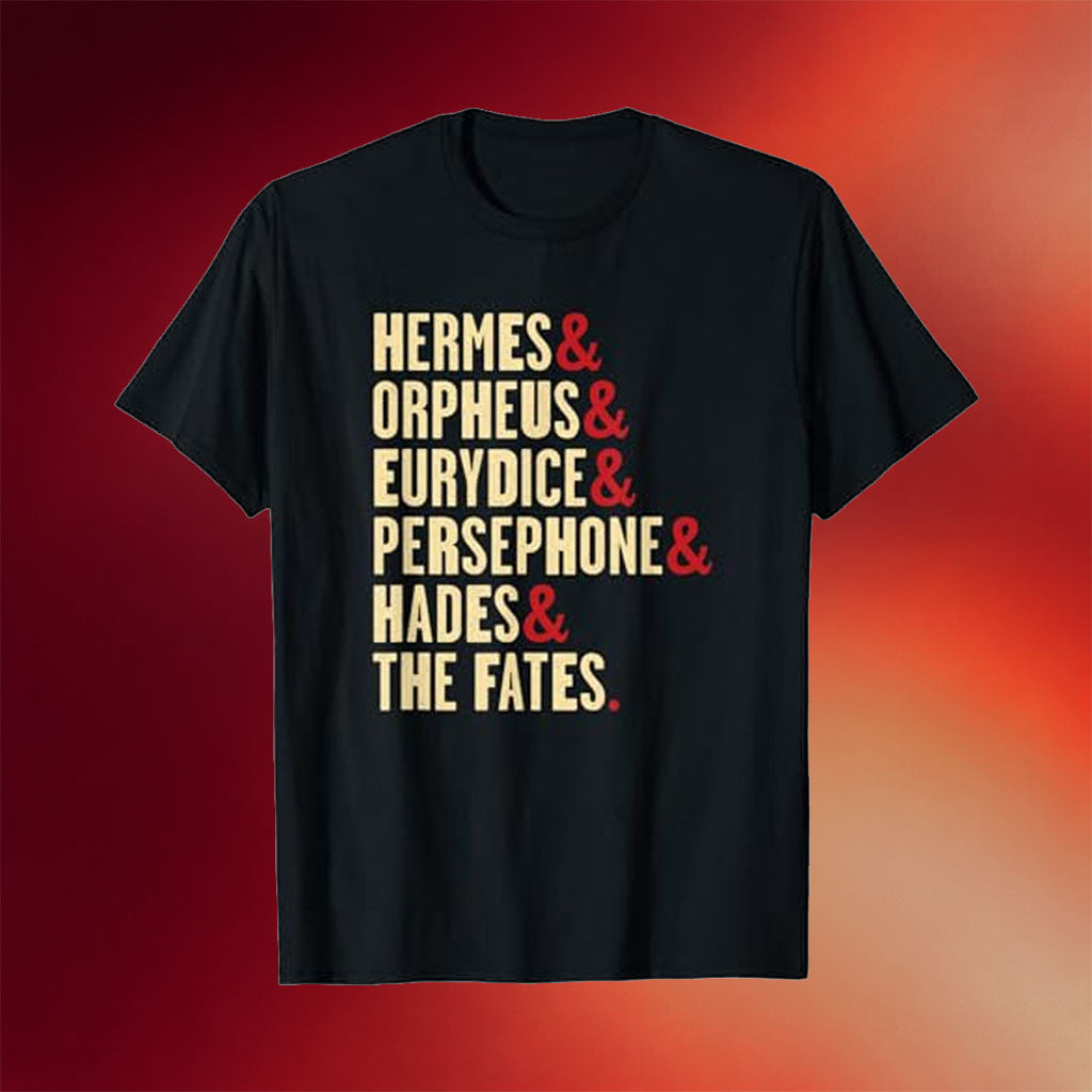 Hadestown Merch 2026 Hades And Persephone And Orpheus And Eurydice Greek Mythology T-Shirt - Merchluma