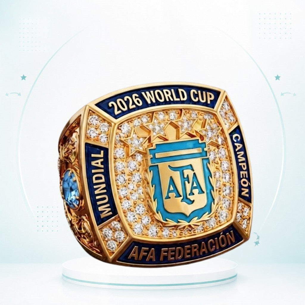 Argentina 2026 World Cup Champion Ring Afa Mundial Campeon Merch Unique Gift - Merchluma
