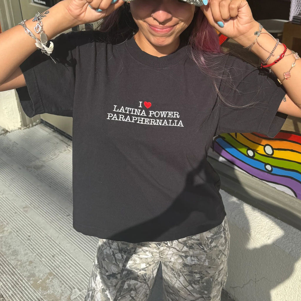 Latina Power Merch 2026 I Love Latina Power Paraphernalia T-Shirt Black Best Gifts For BFF - Merchluma