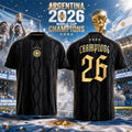 Argentina 2026 World Cup Champions Comma T-Shirt Argentina Soccer Merch Unique Gift - Merchluma