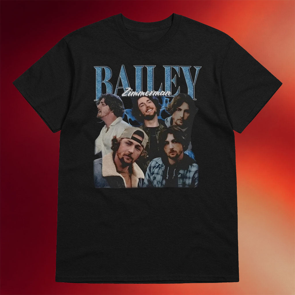 Bailey Zimmerman Merch 2026 Bailey Zimmerman Vintage Collage T-Shirt Gifts For Son - Merchluma