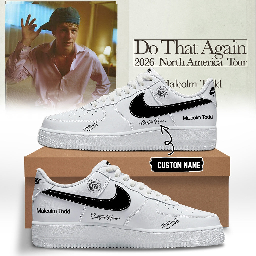 Personalized Malcolm Todd Merch Do That Again North America Tour 2026 Shoes Present Ideas - Merchluma